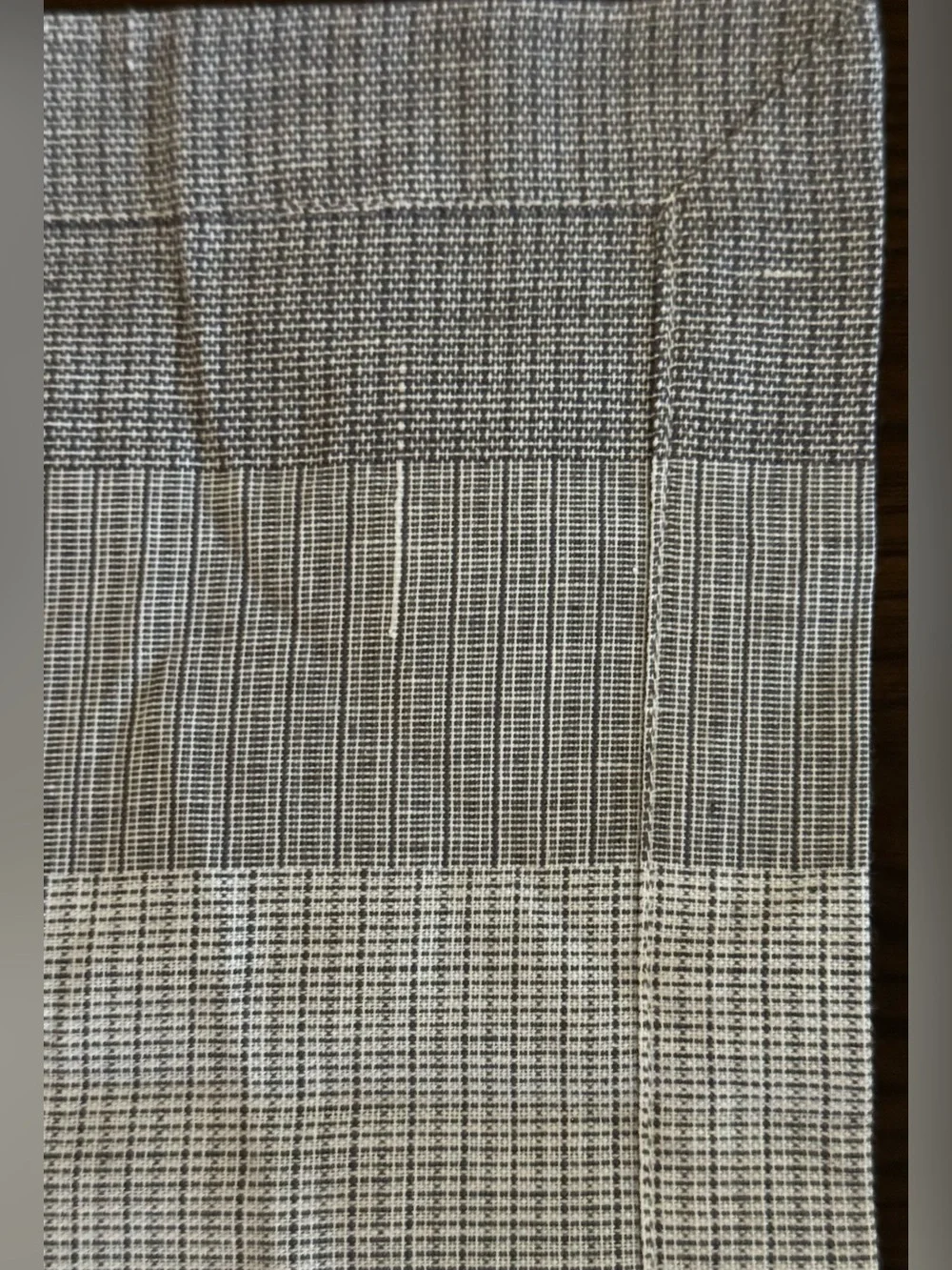 NWOT Williams Sonoma ombré slub stripe napkin set of 4 gray white casual